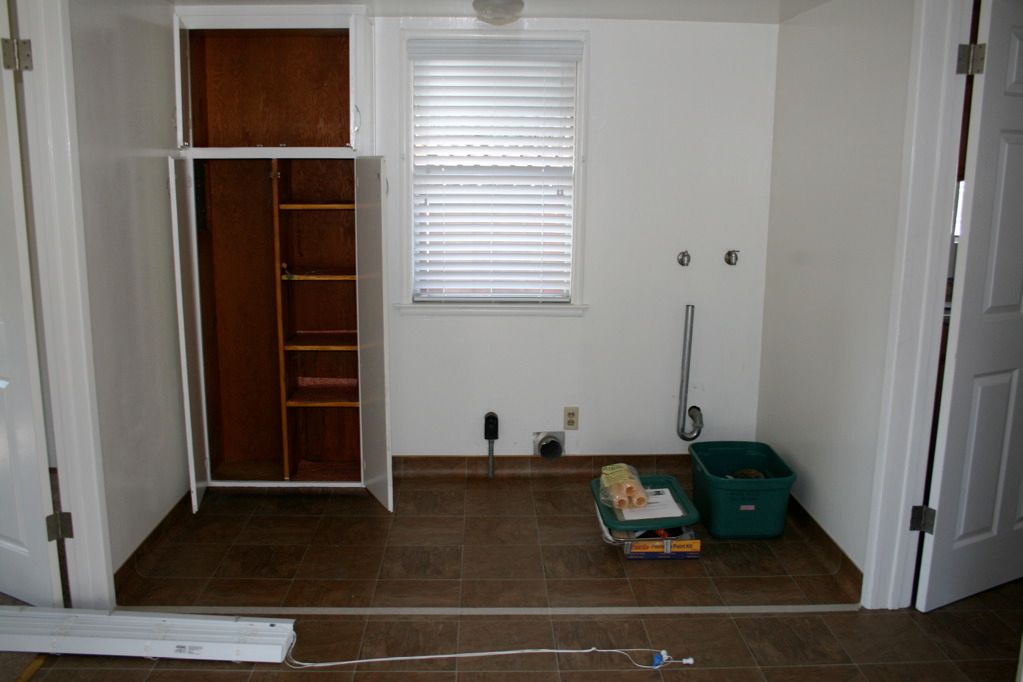 Laundry Room and future Master Closet