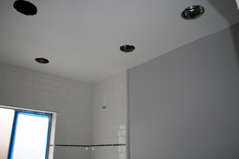 Painted guest bathroom