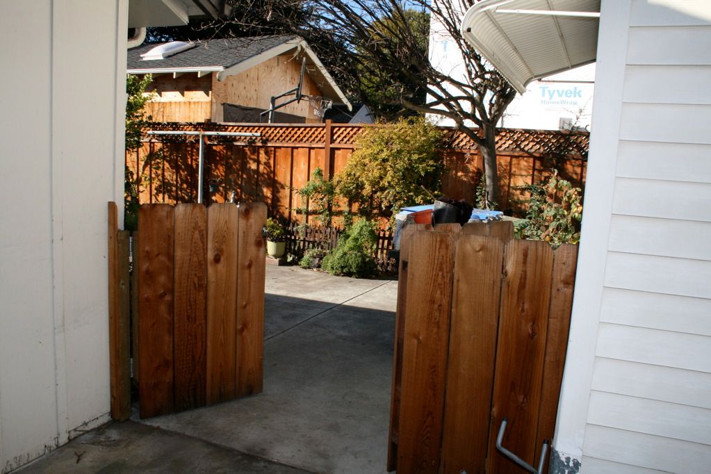 Gate to back yard