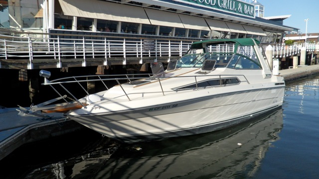 Our boat docked at Jack London Square