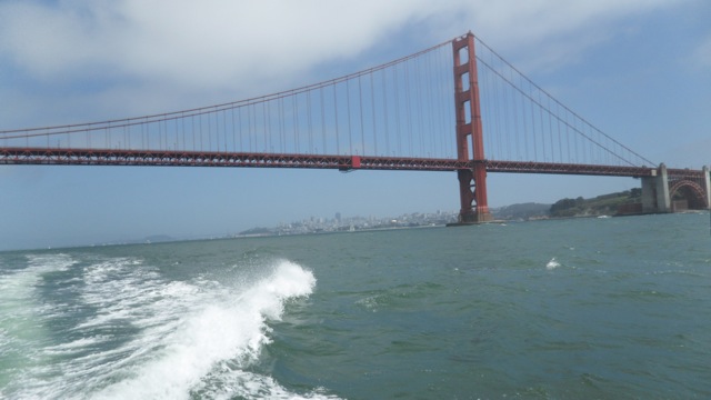 Golden Gate Bridge from the ocean side