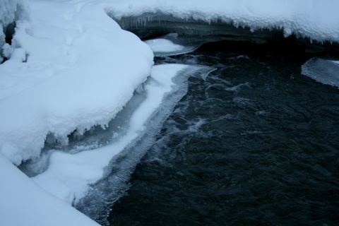 Frozen water