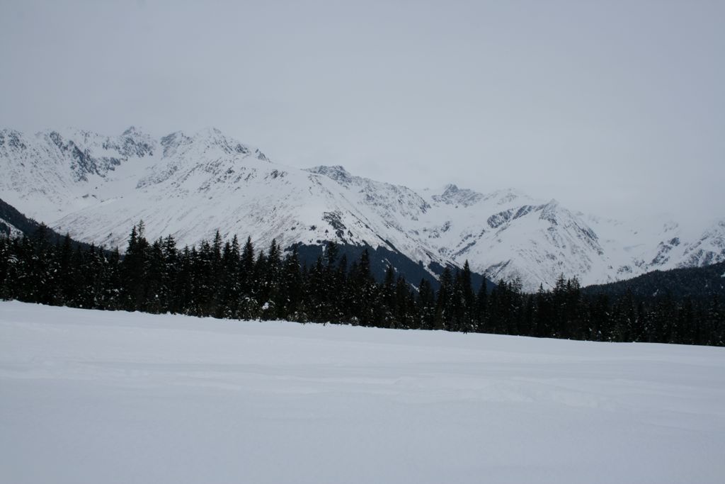 Snow covered mountains