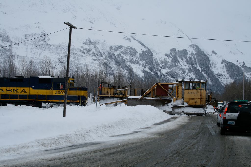 Snow plow train