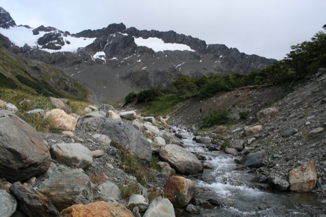 Stream at the base of the glacier