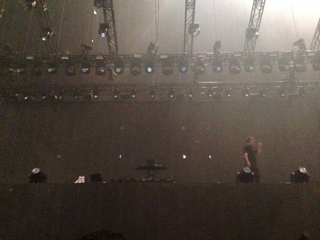 Empty stage