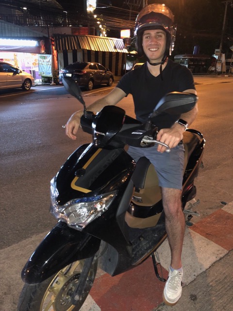 Jeremy on a motorbike