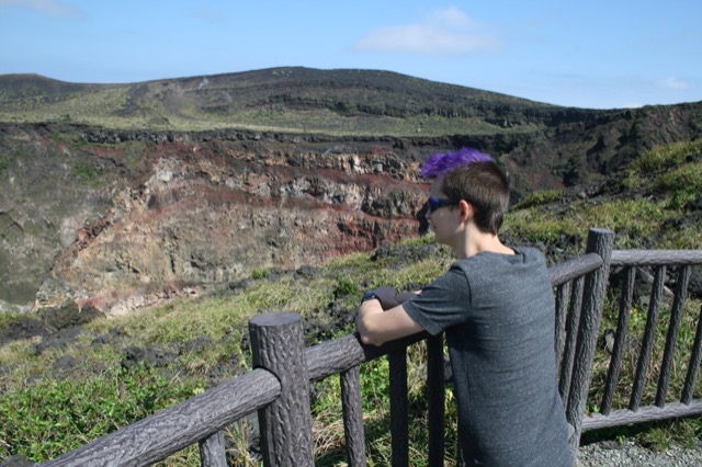 James admiring the scenery