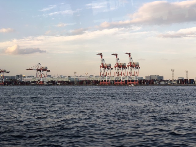Tokyo Harbor cranes