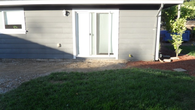 After: Grass and Master Bedroom