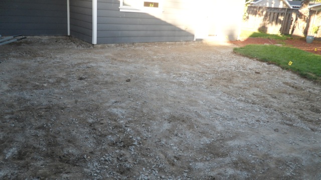 After: Cleared concrete pad!