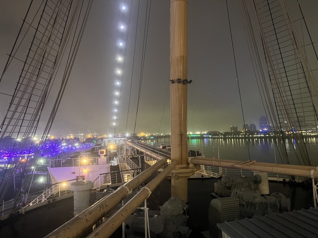 On board the Queen Mary