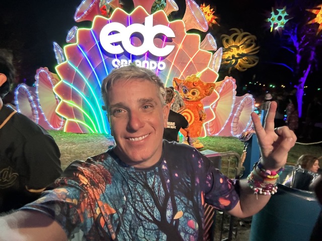 Dorky selfie in front of the EDC sign