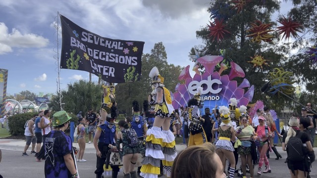 The EDC Band walking around