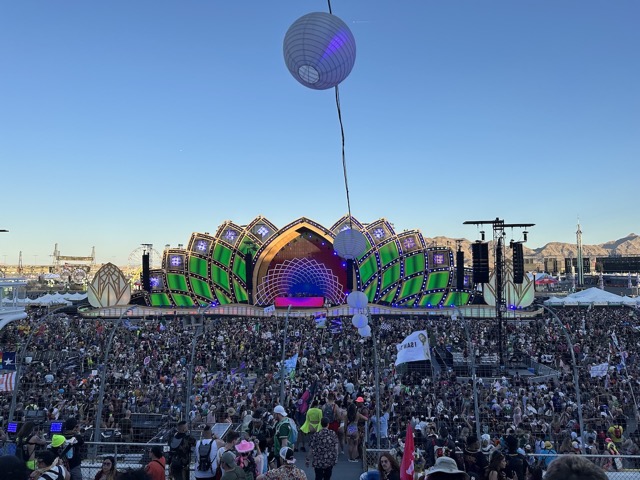 Entering the Las Vegas Motor Speedway with Cosmic Meadow ahead