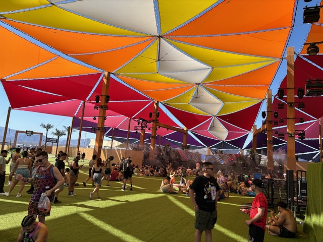 Camp Mesa Stage, before the party gets started