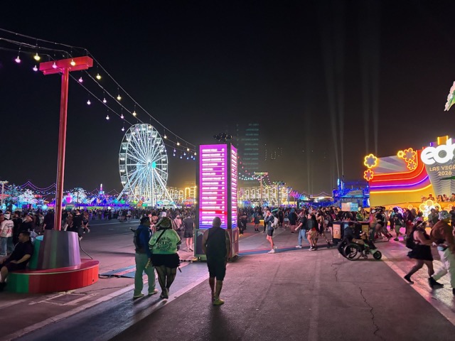 Rainbow Road looking towards Circuit Grounds