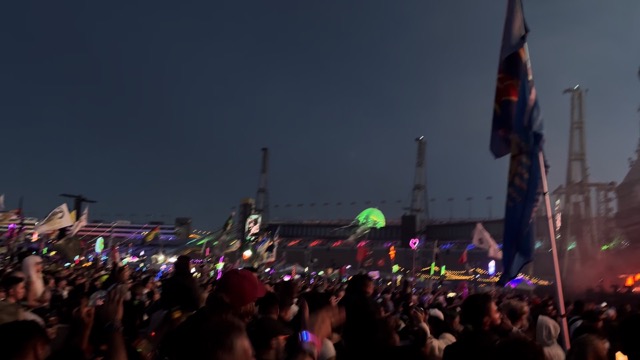 Armin Van Buuren playing as the sky is just starting to get more light