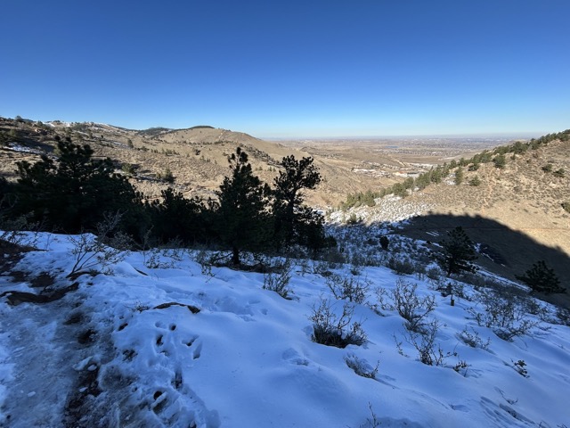 Looking down towards Golden