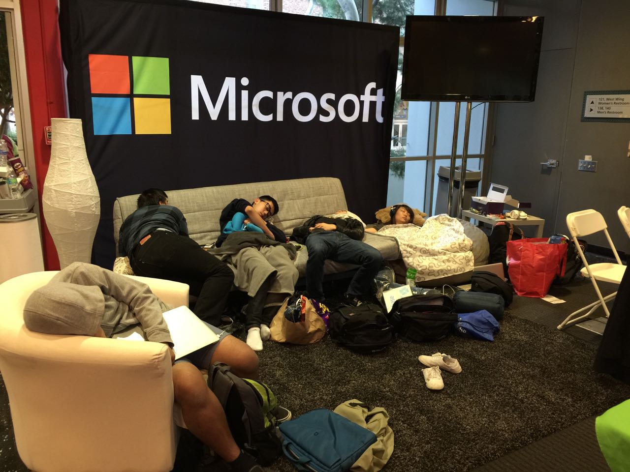 The Microsoft team fell asleep