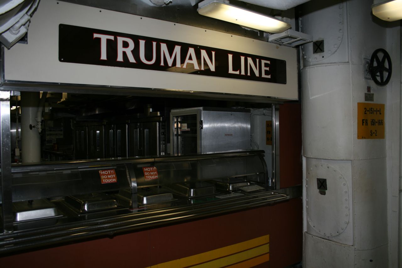 Truman Line aboard the USS Missouri