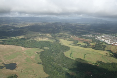 Helicopter view of Kauai