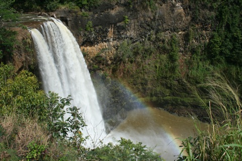 First waterfall in Kapaa