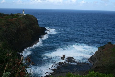 Lighthouse and cove