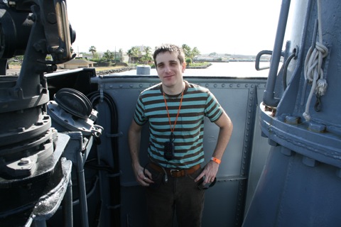 Myke on board the USS Bowfin