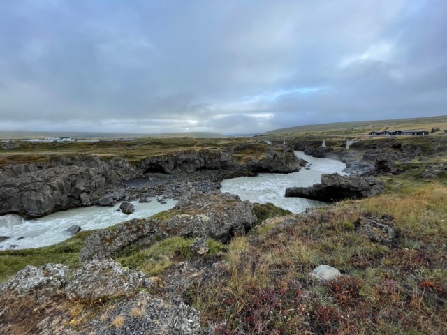 The Skjálfandafljót River downstream of the Goðafoss