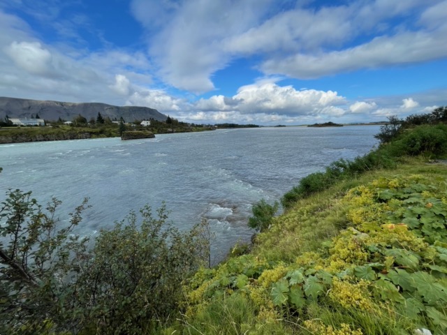 Ölfusá River at the town of Selfoss where we stopped for lunch