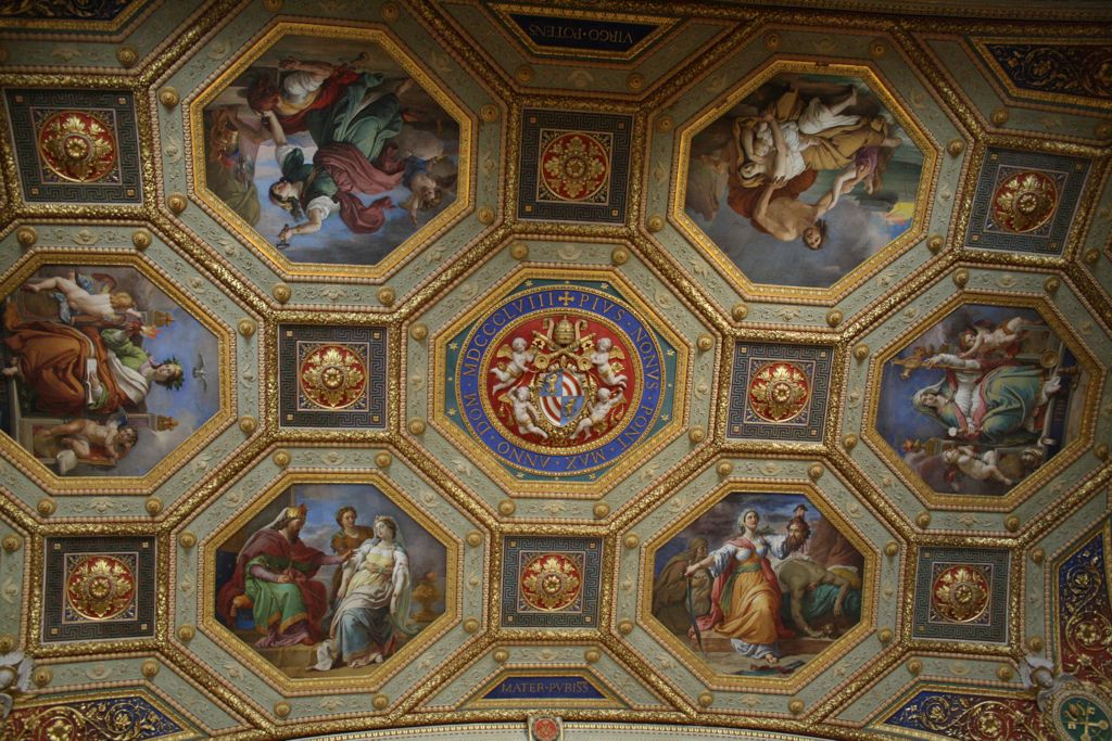 Painted ceiling