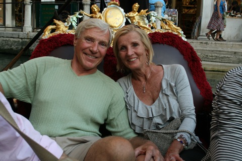Dad and Mom on the gondola