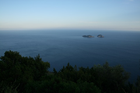 Island of Capri from afar