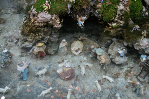 Underwater nativity scene