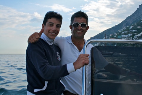 Andrea (our captain) and his uncle, Gioacchino