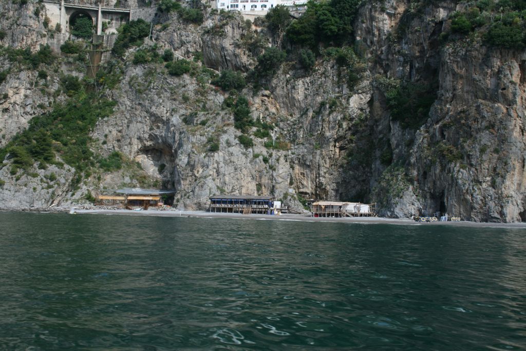 Private beach that you get to via elevator (see the cave on the right side by the rafts)