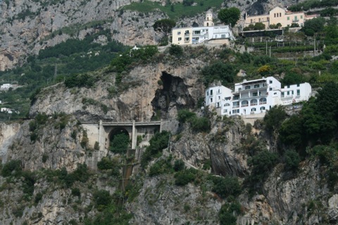 Bridge and cave