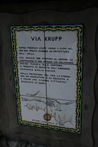Via Krupp sign