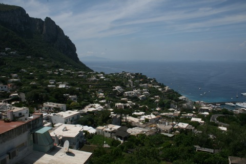 View from the top of Capri