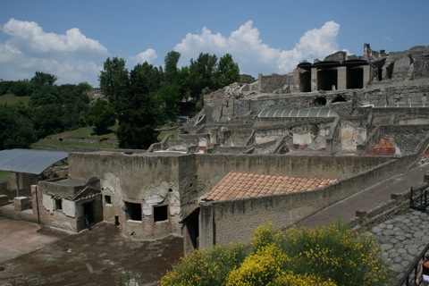 Outside the city of Pompei
