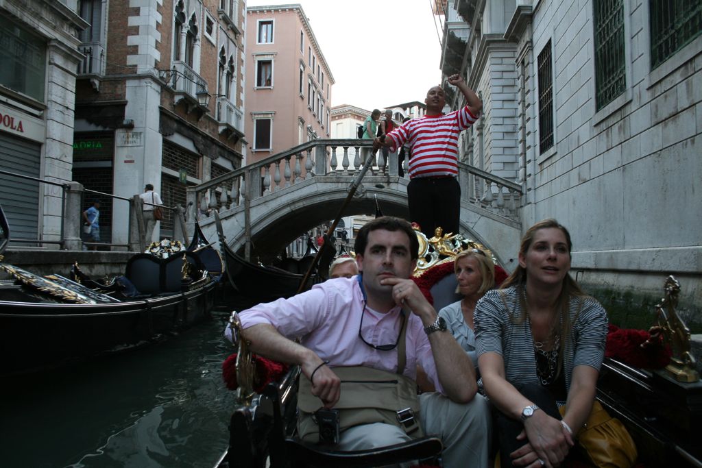 Gondola driver, signaling our return