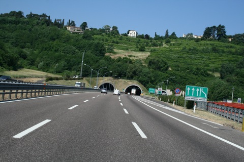 Approaching a tunnel