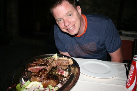 Our 1 KG steak that we had for dinner (and shared!)