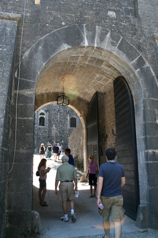 Entering into the castle