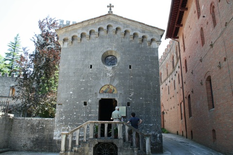 Church inside the castle walls