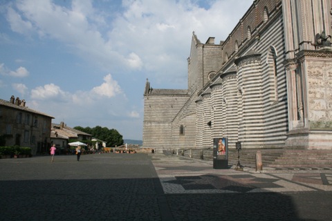 Striped side of the Duomo