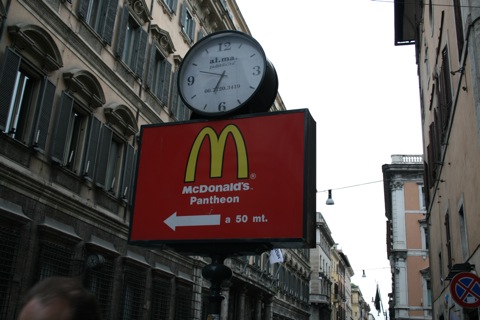 McDonald's at the Pantheon