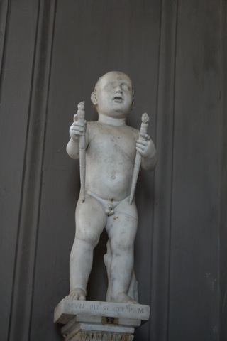 Baby statue in the Galleria dei Candelabri (Miscellaneous Room)