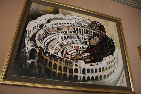 Painting of the colosseum